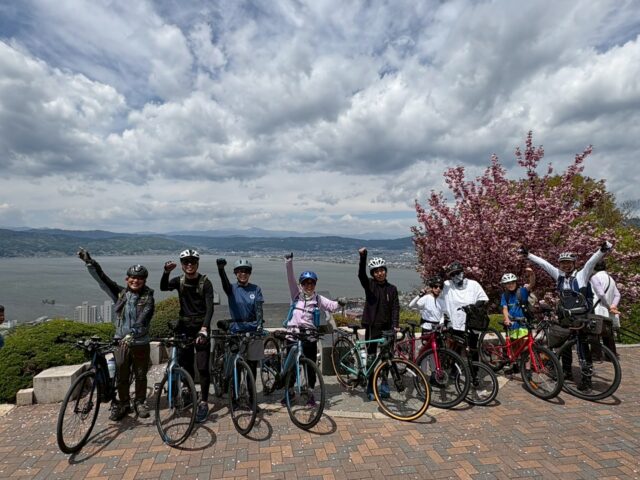 諏訪湖を望む長野サイクリングツアー