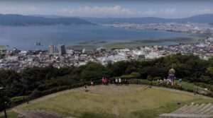諏訪湖を見渡す長野サイクリング絶景スポット