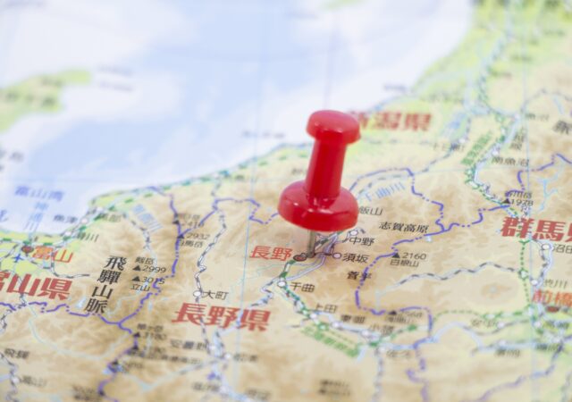 長野県の地図から観光スポットを見てみよう