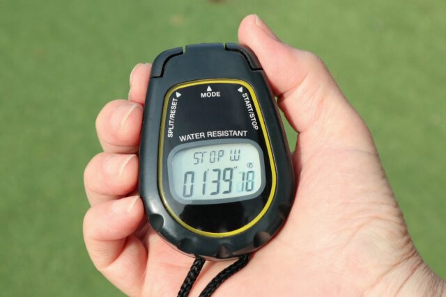 ストップウォッチ　タイム