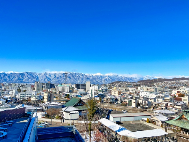 長野　松本市　北アルプス