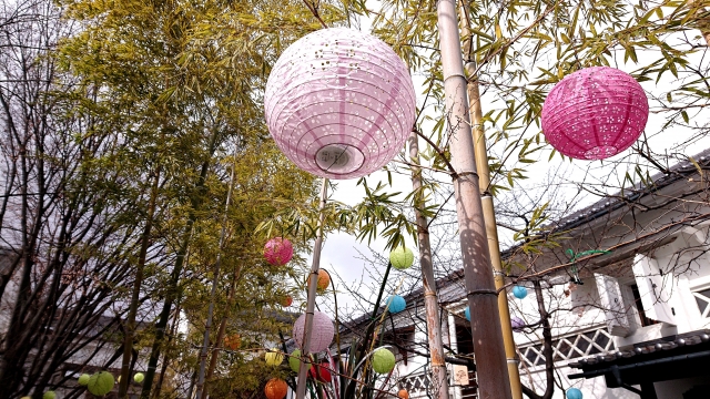 長野市、ぱてぃお大門蔵楽庭、灯明まつり