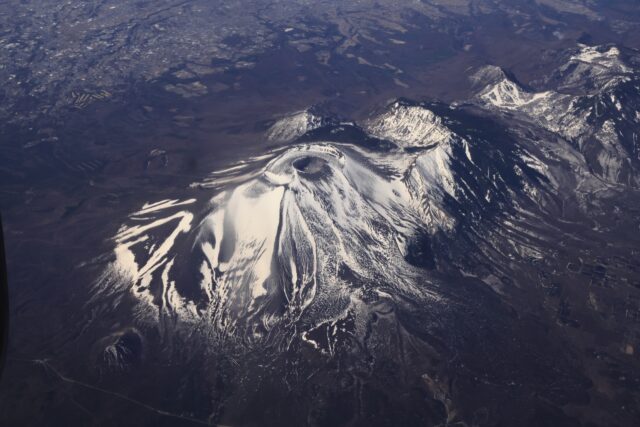 浅間山　空撮