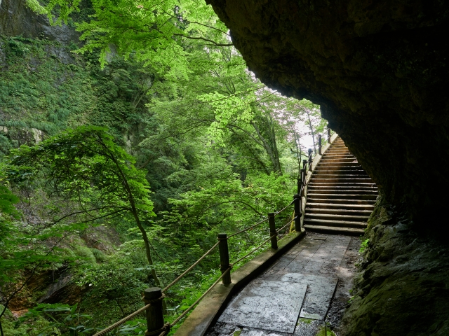 雷滝（長野県）の歩道