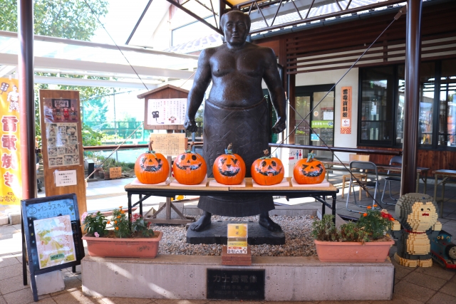 ハロウィーンが待ち遠しい雷電関