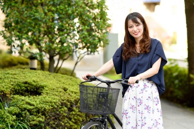 自転車 女性